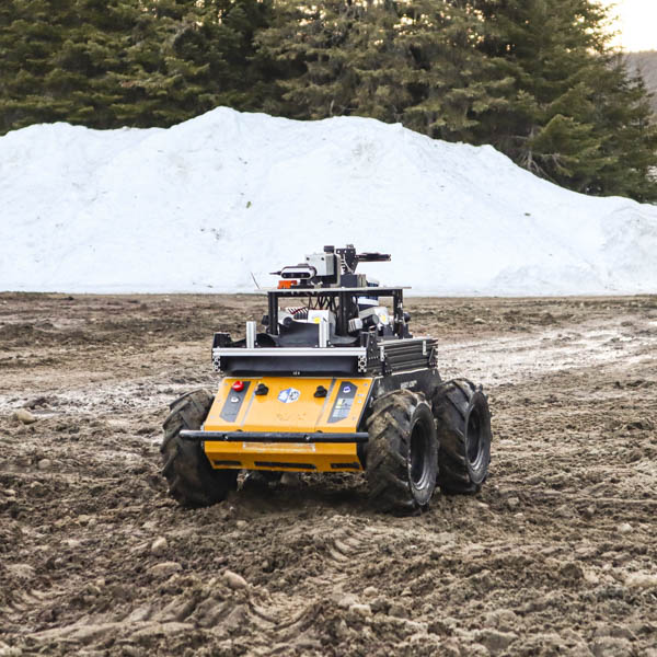 Clearpath Husky on silty loam